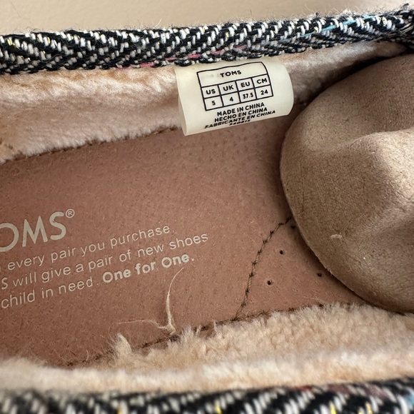 Toms youth 5 pink wool herringbone - Picture 2 of 6